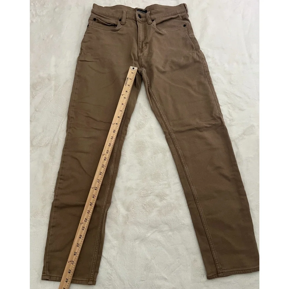 Banana Republic Mens 32x32 Brown Slim Straight Stretch Chino Pants